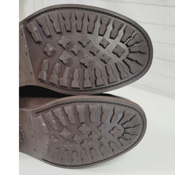 UGG ALDON STOUT WATER RESISTANT SHEARLING LINED ANKLE BOOTS IN BROWN, SZ 8 - Picture 12 of 16